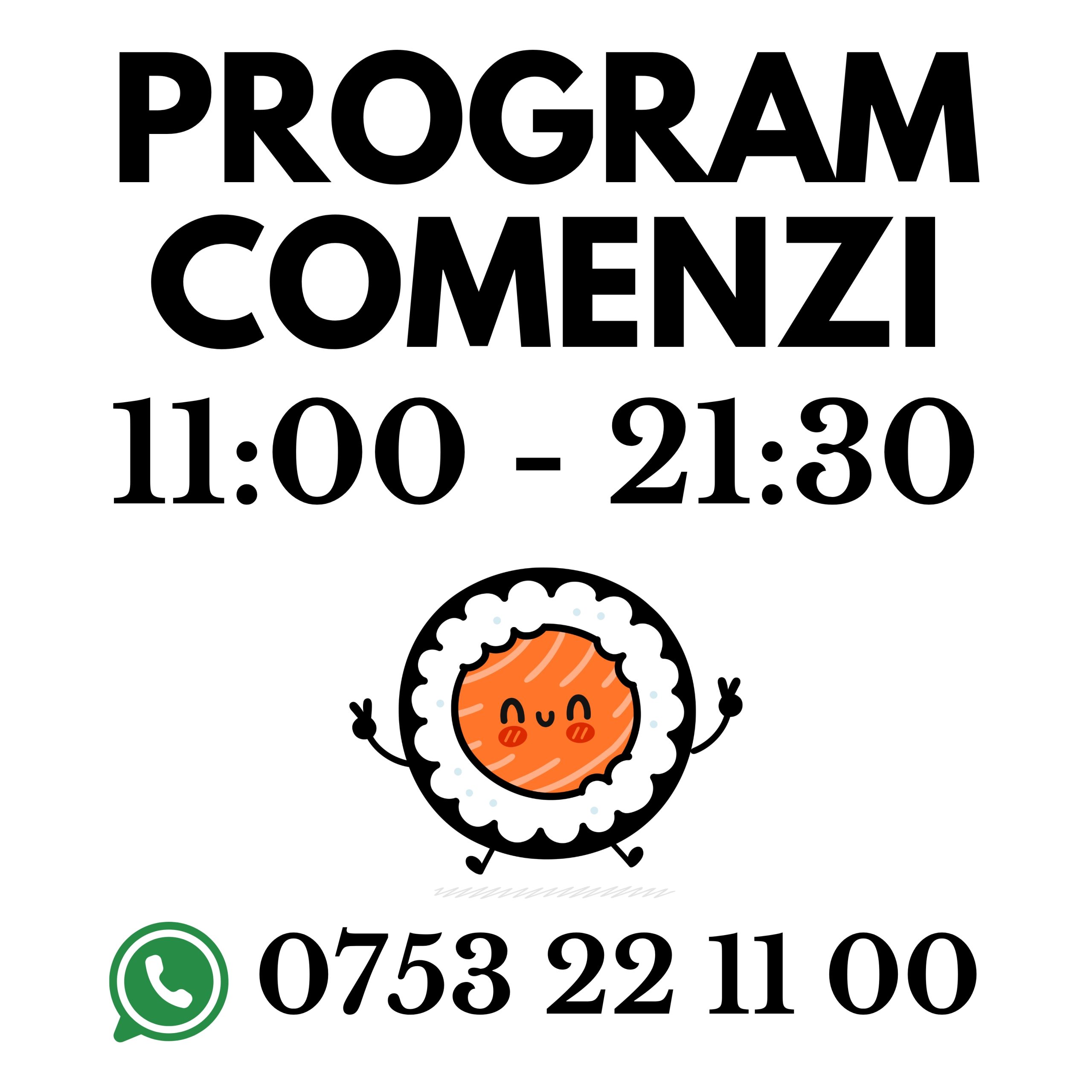 program comenzi mirai sushi